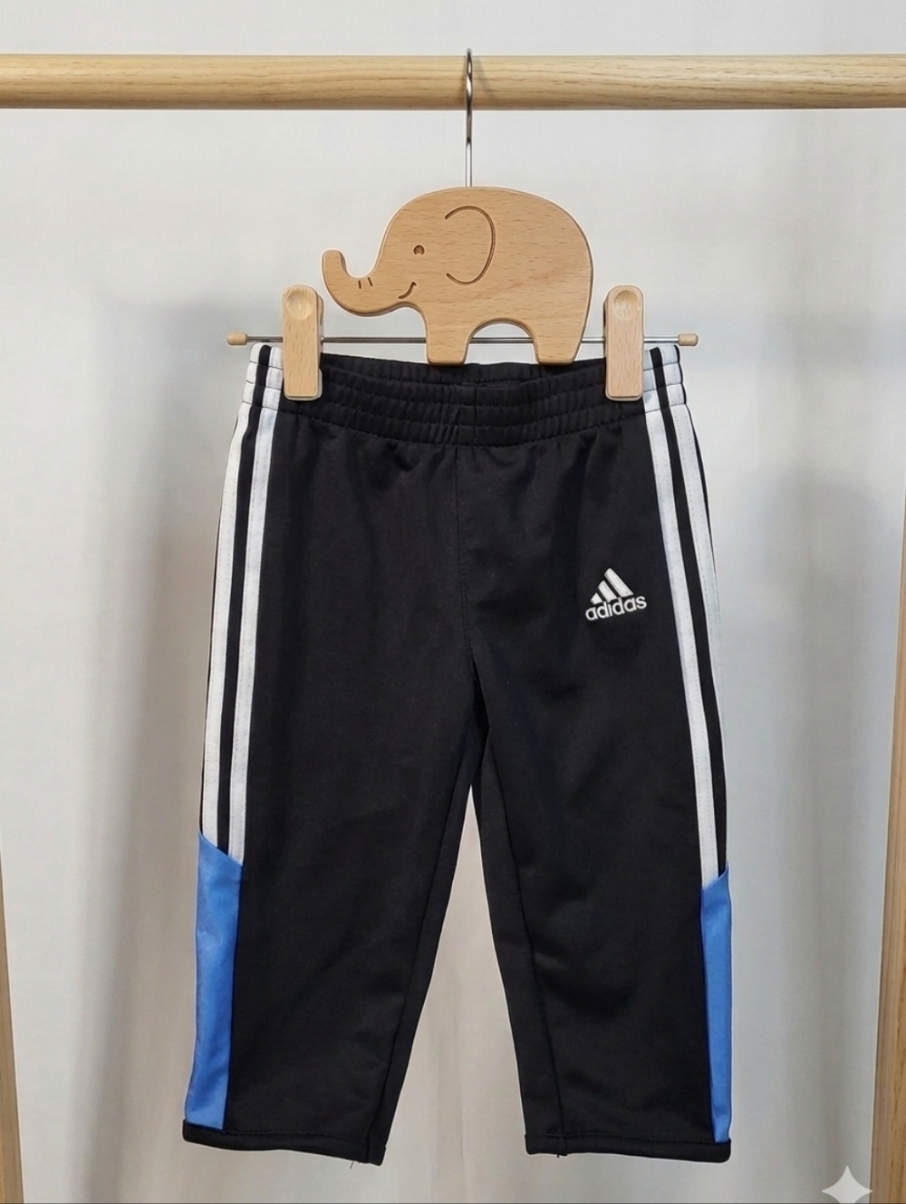Adidas Baby Boys Black Sweatpants/Joggers Size 12M EUC